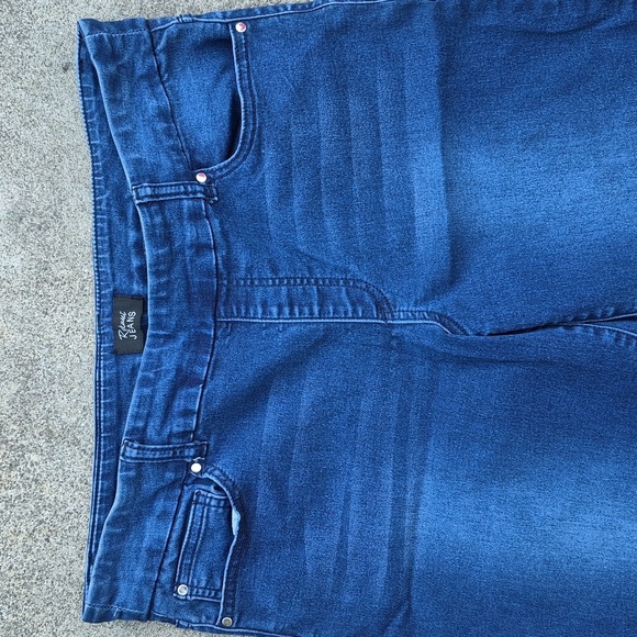 Rekucci Stretch Waist Straight Leg Jeans Sz 16 P 5 Pockets Gently Loved - Picture 2 of 9